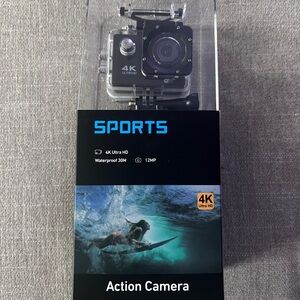 4K Ultra HD Action Camera - Black